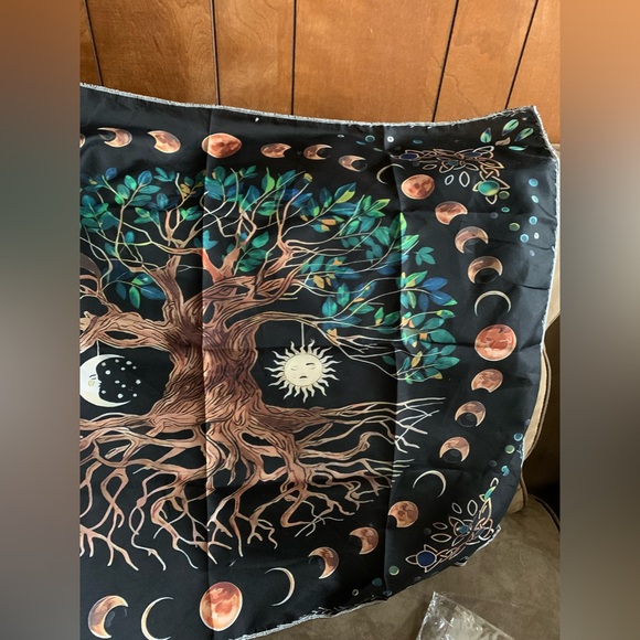 New Mysterious Tree of Life Mushroom Forest Tapestry Wall Hang Bohemian Decor - Picture 8 of 9